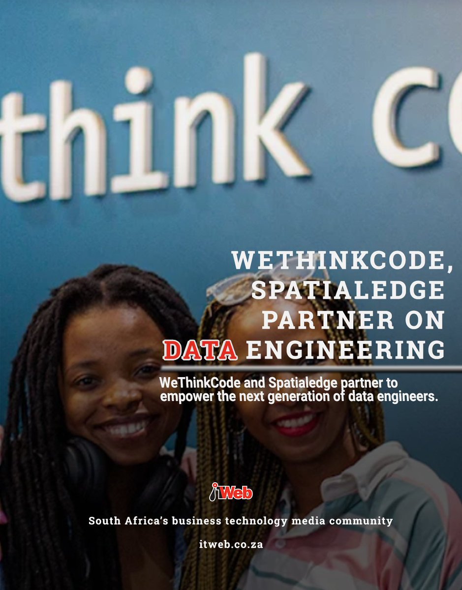 ITWeb's tweet image. Software development academy WeThinkCode has rolled out its data engineering elective, in partnership with Spatialedge.
itweb.co.za/article/wethin…
#wethinkcode #dataengineering