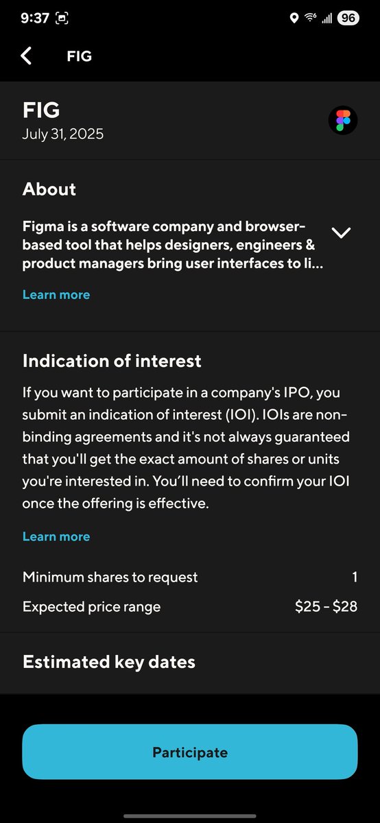 Kenmegan44's tweet image. $SOFI IPO alert 🚨🚨🚨
SOFI invest presents Figma IPO $FIG
Open an Active Investing account with $25 or more, and you'll get $25 in stock. Use my link: sofi.com/invite/invest?…