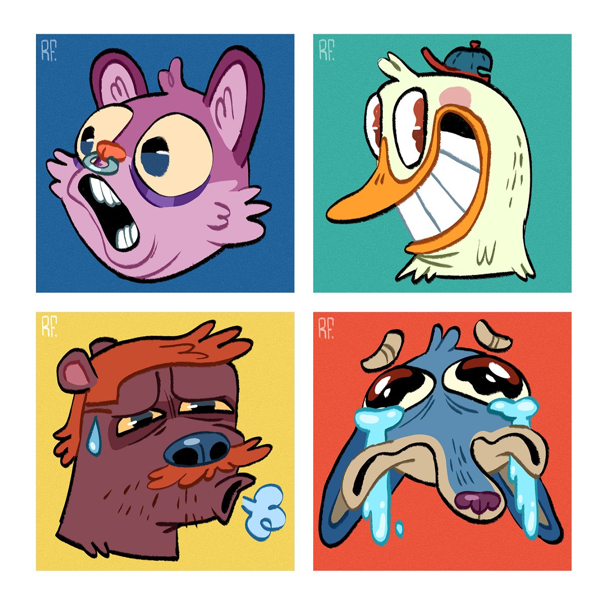 I introduce my new commission offer: simple, inked &amp; toony! If you'd like one, they are now available on my Ko-Fi: ko-fi.com/burgerkapitany…