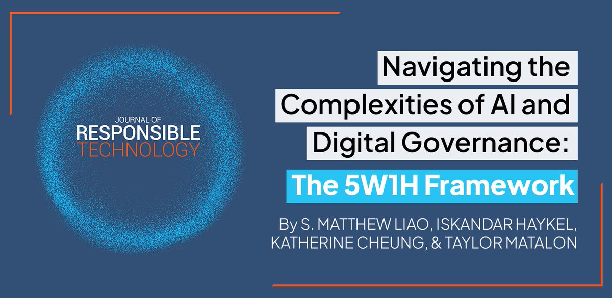 americans4ri's tweet image. As AI advances rapidly, governance frameworks are struggling to keep pace.
A new paper from ARI's @i_haykel, @smatthewliao, @Katherine_Chg, and Taylor Matalon analyzes the who, what, why, when, where, and how of proposed AI regs.
Check out the research: sciencedirect.com/science/articl…