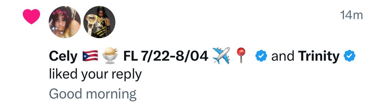 CargillUpdates's tweet image. Top of the morning. Notice from my fave @TheTrinity_Fatu 🫶🏽