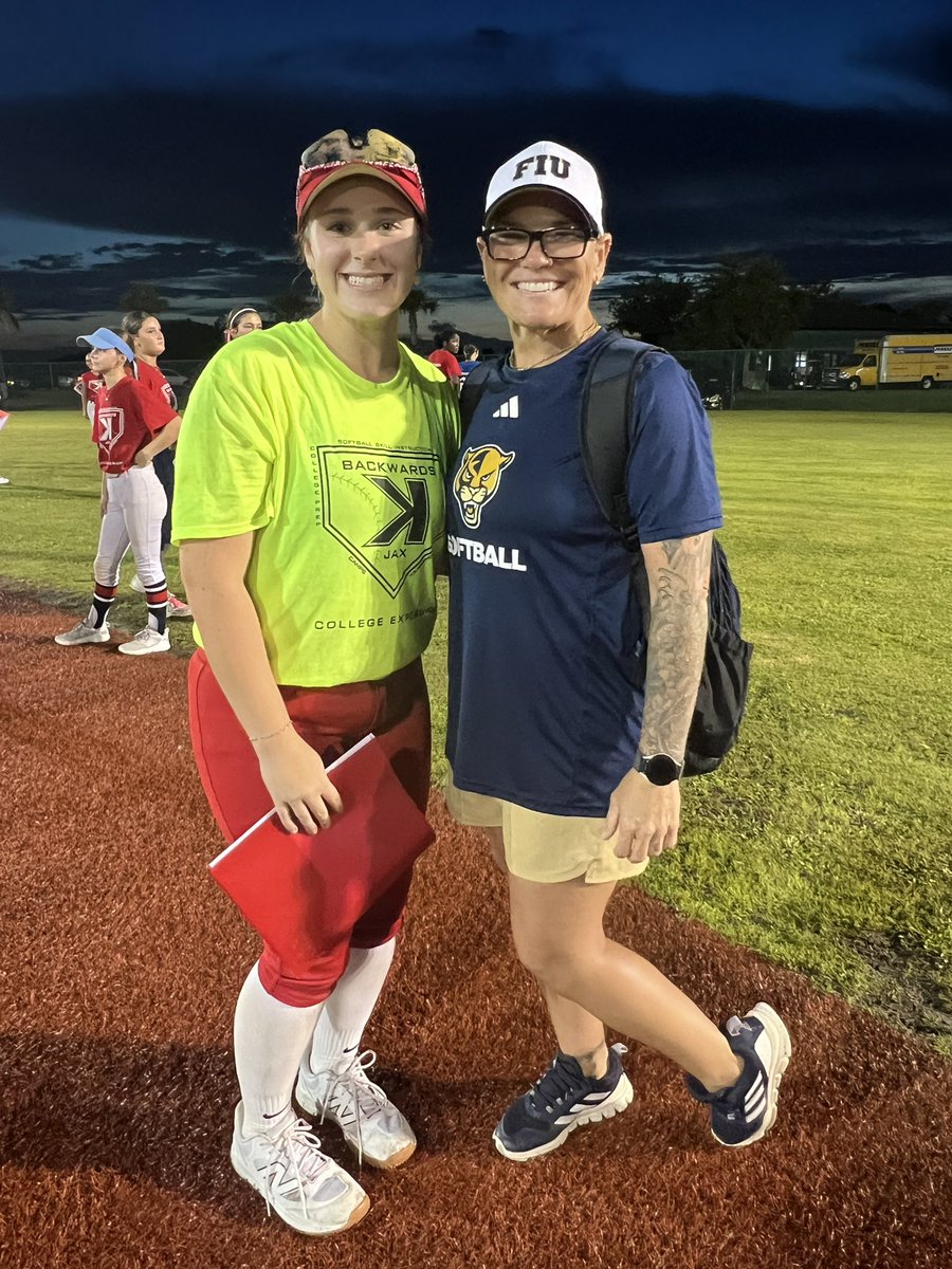Brenna Webb ๐ฅ (@brennawebb_14) on Twitter photo Thank you <a href="/BackwardsKJax/">Backwards K Softball</a> for a great weekend and an awesome camp for me to learn from and get exposed to coaches!! Thank you Coach Cassara /<a href="/FIUSoftball/">FIU Softball</a> for speaking with me! Canโt wait to see you guys in August!! #workinprogress #grindneverstops #journey Thank you <a href="/BackwardsKJax/">Backwards K Softball</a> for a great weekend and an awesome camp for me to learn from and get exposed to coaches!! Thank you Coach Cassara /<a href="/FIUSoftball/">FIU Softball</a> for speaking with me! Canโt wait to see you guys in August!! #workinprogress #grindneverstops #journey