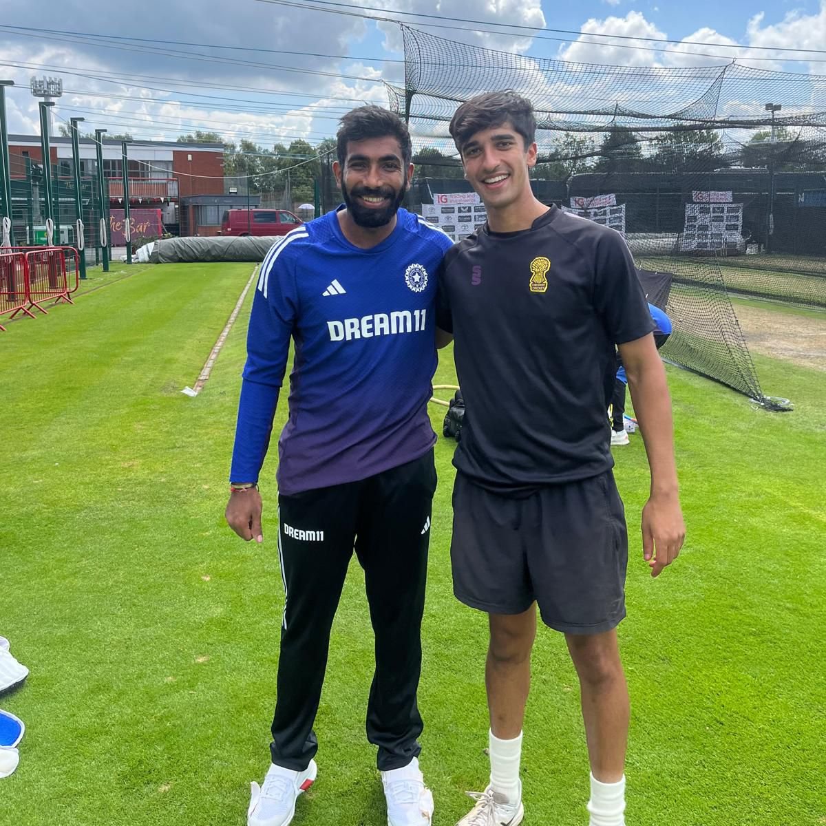 CheshireCB's tweet image. 🔥 Huge moment for CCB coach & Cheshire cricketer Rohan — invited to bowl in the nets with 🇮🇳 India’s Test team ahead of the Old Trafford Test! 💪🏏
What an experience! 👏
#INDvsENG #Cricket #TestCricket #IndianCricket #EnglandCricket #NetSession #JaspritBumrah