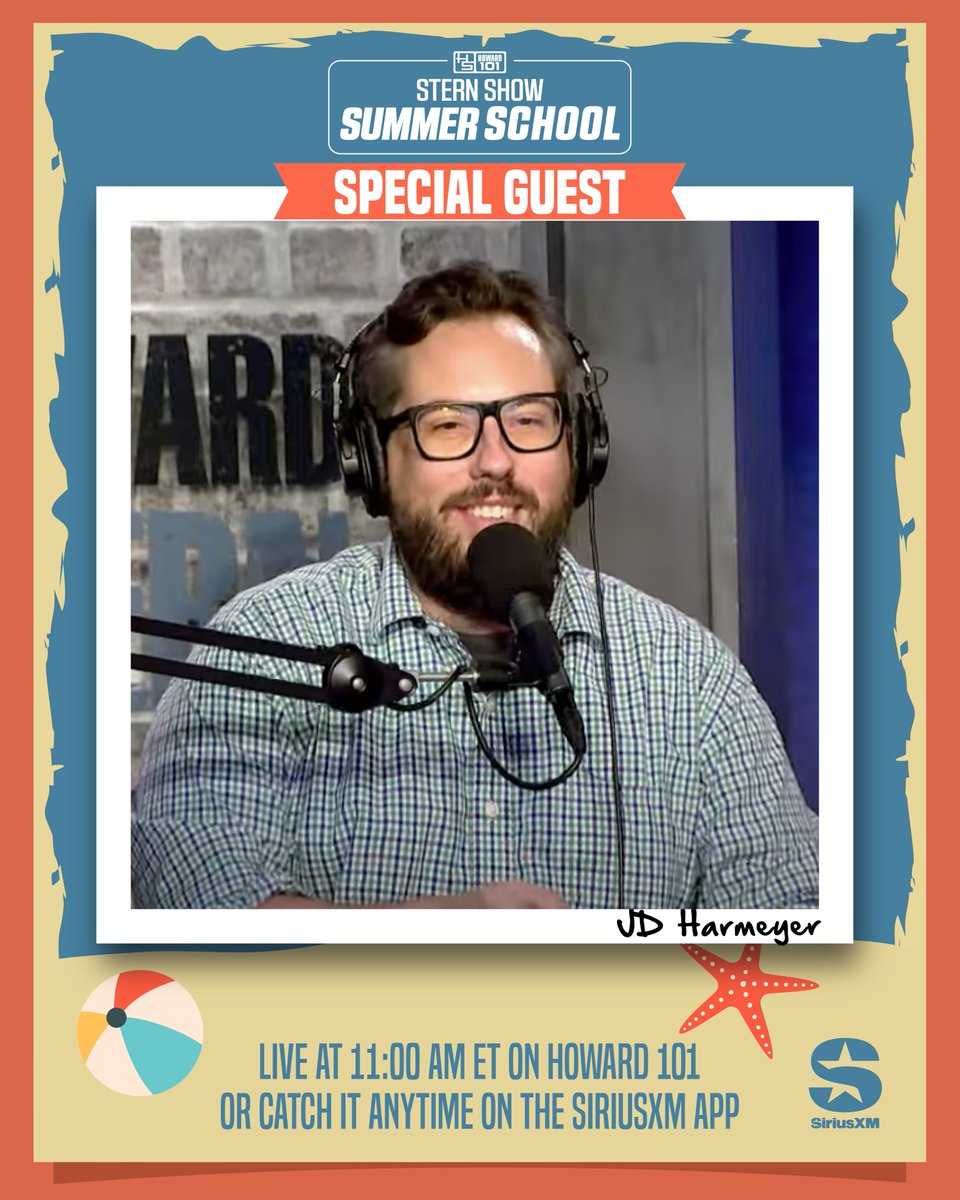 sternshow's tweet image. #SternShow Summer School starts NOW with special guest @jdharm!
Call or text in with your own pool horror stories 👉 833-STERN-SHOW