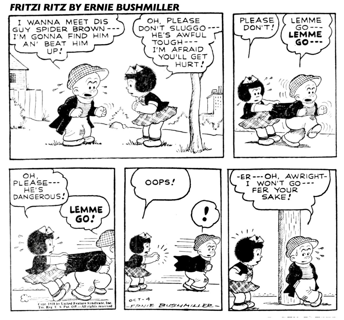 JohnnyCallicutt's tweet image. Fritzi Ritz By Ernie Bushmiller
October 4,1938