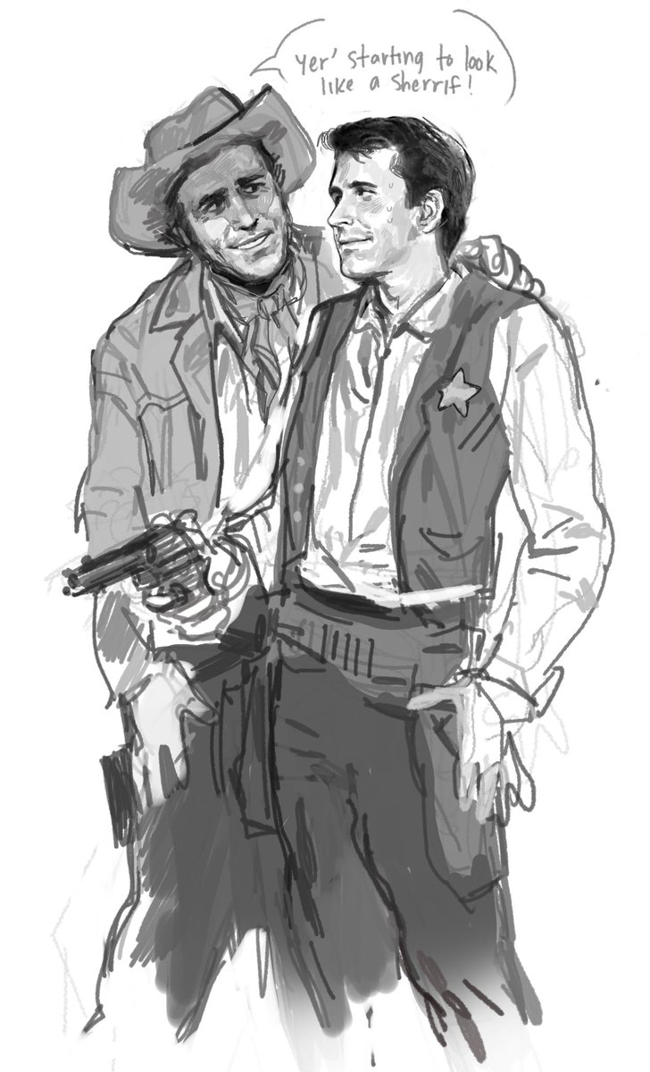 cisnevallee's tweet image. does the tin star 1957 yaoi exist. am i alone here. hello..