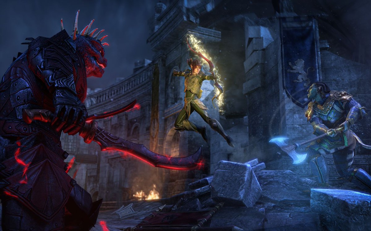 TESOnline's tweet image. Ready your weapons, spells, and potions... Whitestrake's Mayhem returns to Tamriel this Thursday! Which Alliance will you be fighting for? ❤️💛💙
🔗 beth.games/46fb8BY