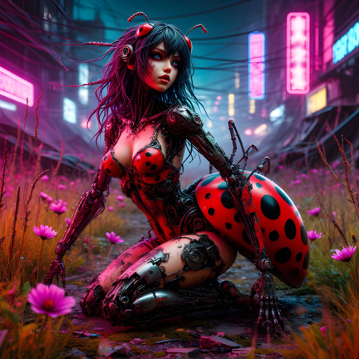 __N_A_I_A__'s tweet image. 🕷🌺🦋 Flora Mechafauna: Blooming Swarm 🐞🌷🐌
A preview of the upcoming collection expansion.
Flora Mechafauna is a post-apocalyptic NFT collection born from the ruins of a vanished civilization.
After humanity ceased to exist, nature and technology didn’t die — they merged,…