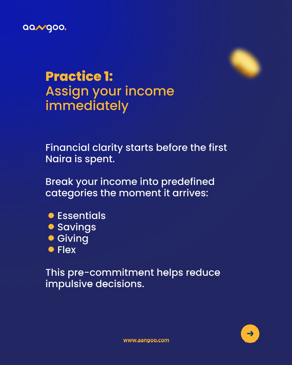 aangoofinance's tweet photo. You don’t need more money to start saving.
You need structure.

In our latest visual, we broke down 3 daily habits that strengthen financial discipline, no apps, no pressure. Just rhythm.

And yes, Aangoo V1 is almost here.

Join the waitlist → https://t.co/uWWuNkCH1h

#AangooV1 https://t.co/NQaWSLhDak
