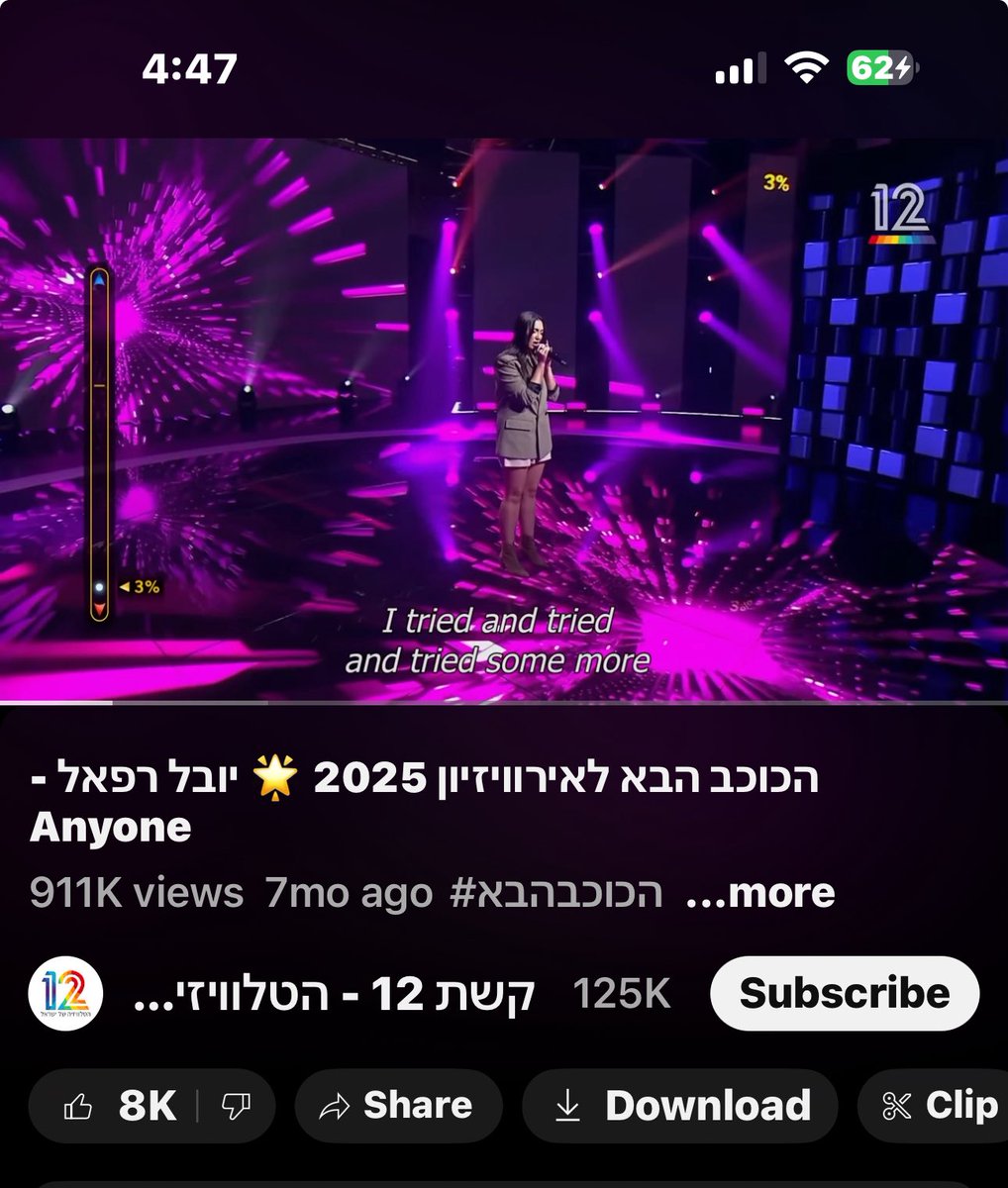 miriampollick's tweet image. 🎧Music4thePeople🎧
💃🏾🕺🏼✨🌀🔥💫 ✡︎ 🪬
Yuval Raphael
our Lioness 🦁🇮🇱
won HaKokhav HaBa
(The Next Star) on January 23, 2025, earning the right to represent Israel at the Eurovision Song Contest later that year🫶🏽
“In her first audition in Israel she brought the entire…
