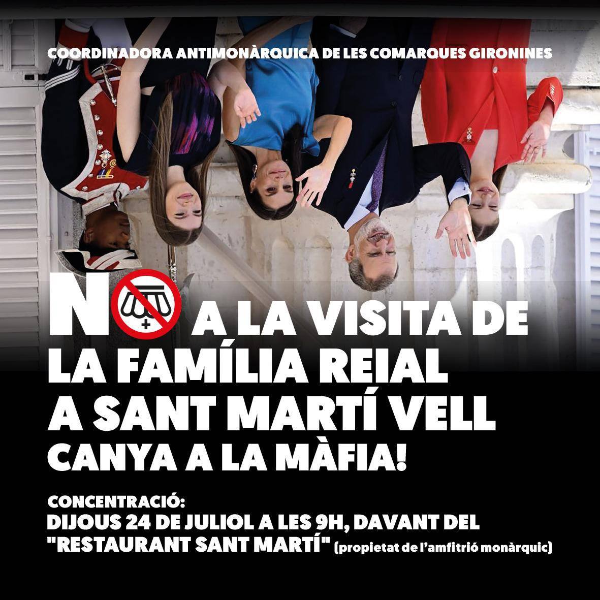 📣 Aquesta setmana la monarquia continua amb el seu intent de normalització... però no els ho permetrem!!!

✊ A Catalunya no tenim rei