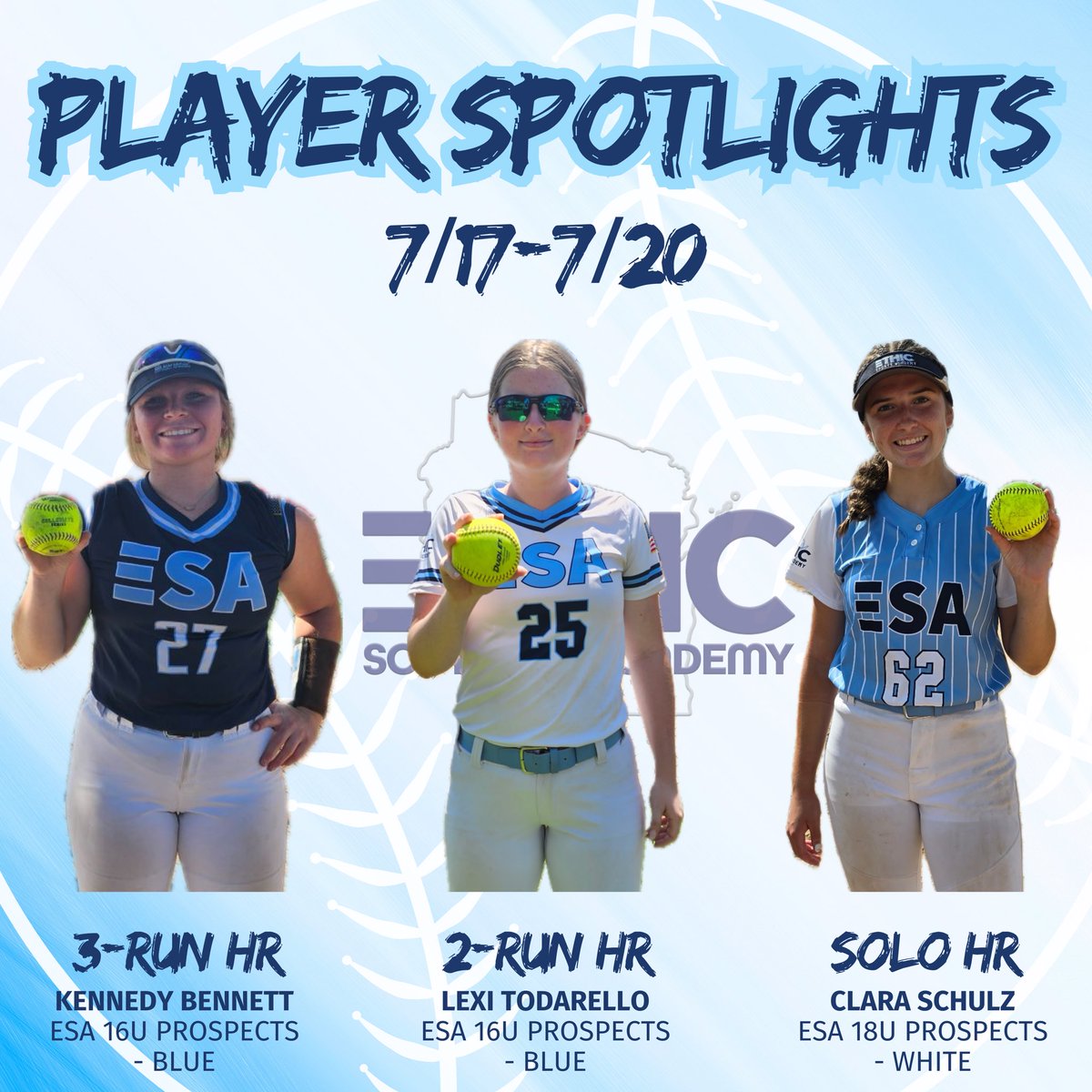 S/O to our ESA players for their standout performances this weekend! Keep up the hard work ladies!! 💪🔥