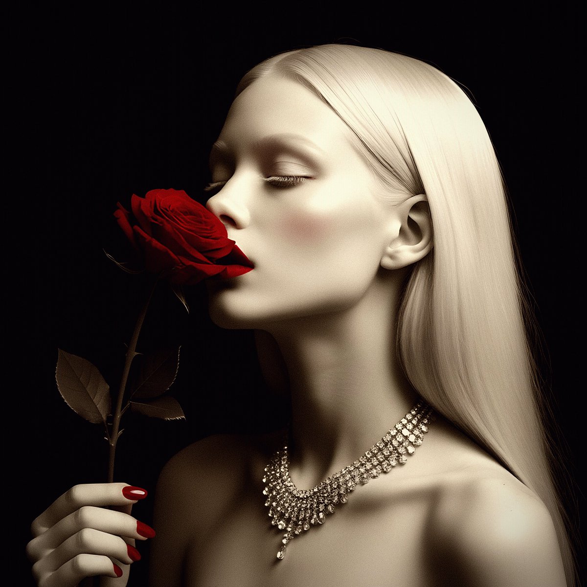 __N_A_I_A__'s tweet image. GM 🌫️
Drink the silence like tea 🍵
It knows more words than you think 🌌
She’s not in a hurry 🕊️
She breathes in the scent like the whole world is in that one moment 🌹
No expectations, no noise — just her and the rose 🫧
It’s not about being seen 👁️
It’s about knowing how to…