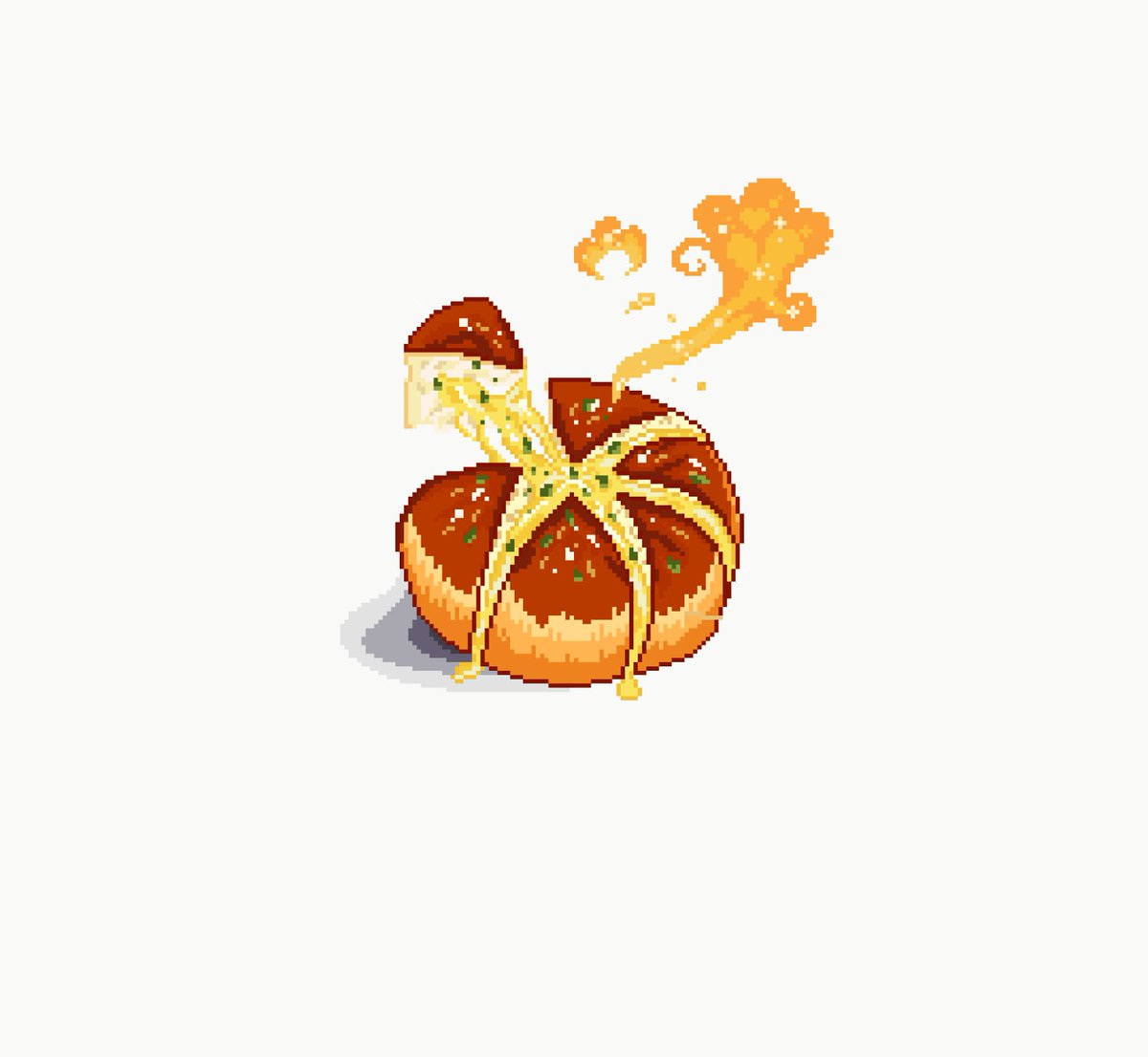 0xjanicee's tweet image. I pixelled carbs and I’m proud of it🍞🧄 want a bite??😋
#pixelart