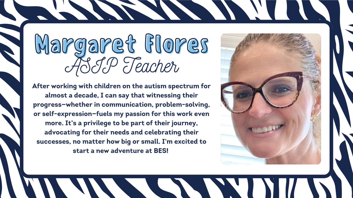 BryantElem's tweet image. Our ASIP program at BES is expanding! Welcome Mrs. Flores, our newest ASIP teacher. #BengalPride #unlockingyourpotential