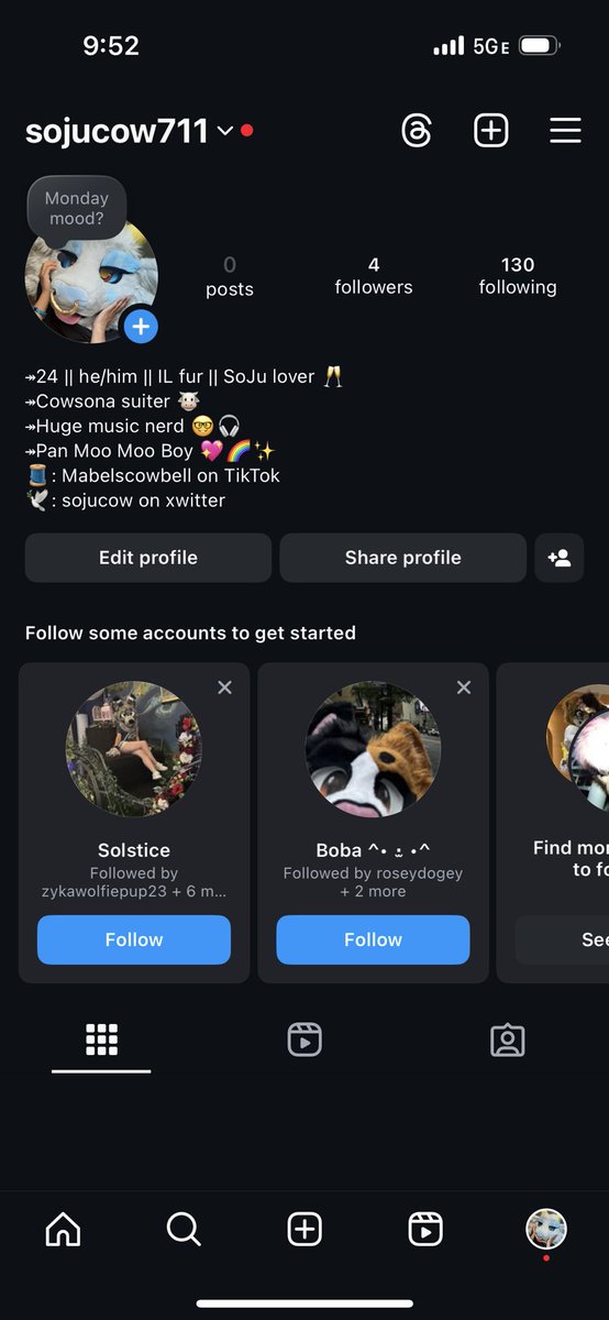 sojucow's tweet image. just made an insta go follow
(what do I even post here)