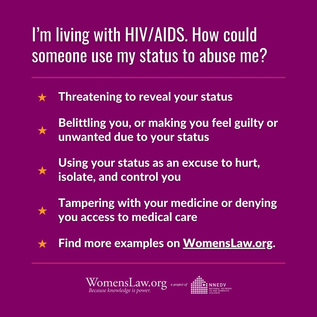 WomensLaw's tweet image. Today is #ZeroHIVStigmaDay. ❤️ Some abusers intentionally transmit HIV to partners, relying on social stigma to keep victims trapped. This isn't okay — victims deserve resources and support.
Learn more and find resources if this has happened to you: buff.ly/DQpjtkJ