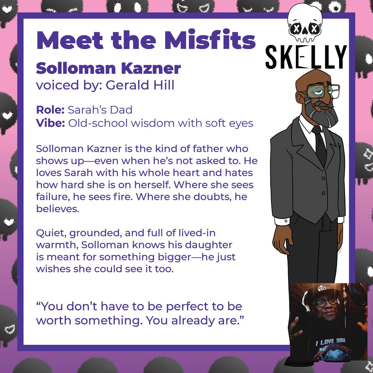 _sskelly_anim's tweet image. Meet the Misfits Vol. 5
👅 Ruchi: Designer. Drama queen. Will start chaos, then act bored.
🐺 Reamus: Skeleton child with ancient rage. Bites.
👔 Solloman: Sarah’s dad. Big heart. Tired of watching her self-destruct.
bit.ly/46RZwFa