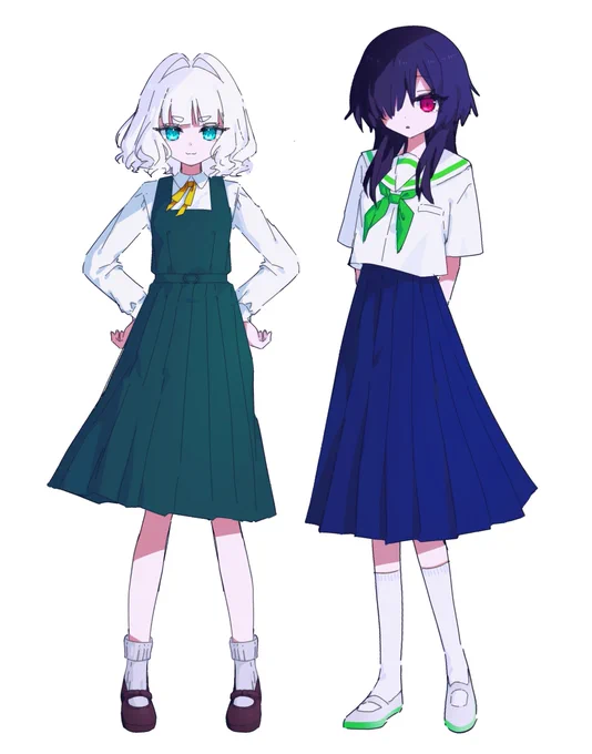1年間の成長を見てください我が子をより可愛く描けるようになりました 顔もそうだけど、制服に対する解像度が爆上がりしている 気がする ←1年前 今日→