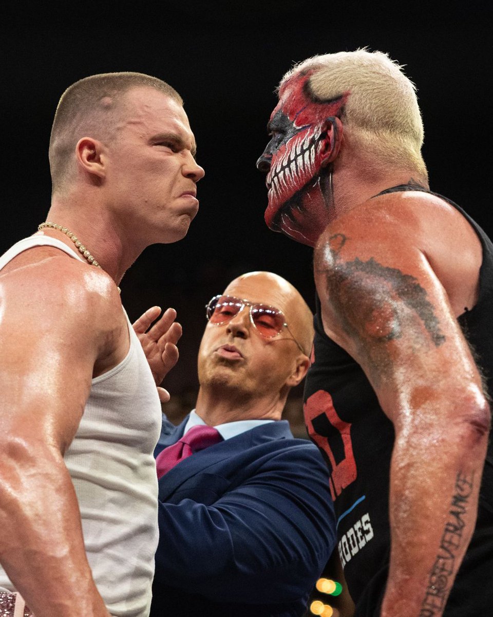 AEWonTV's tweet image. One man who claimed his destiny, the other feels it was stolen from him
Watch as @kylefletcherpro and @TheDonCallis confront TNT Champion @dustinrhodes on #AEWCollision on-demand via the TNT app or HBO Max