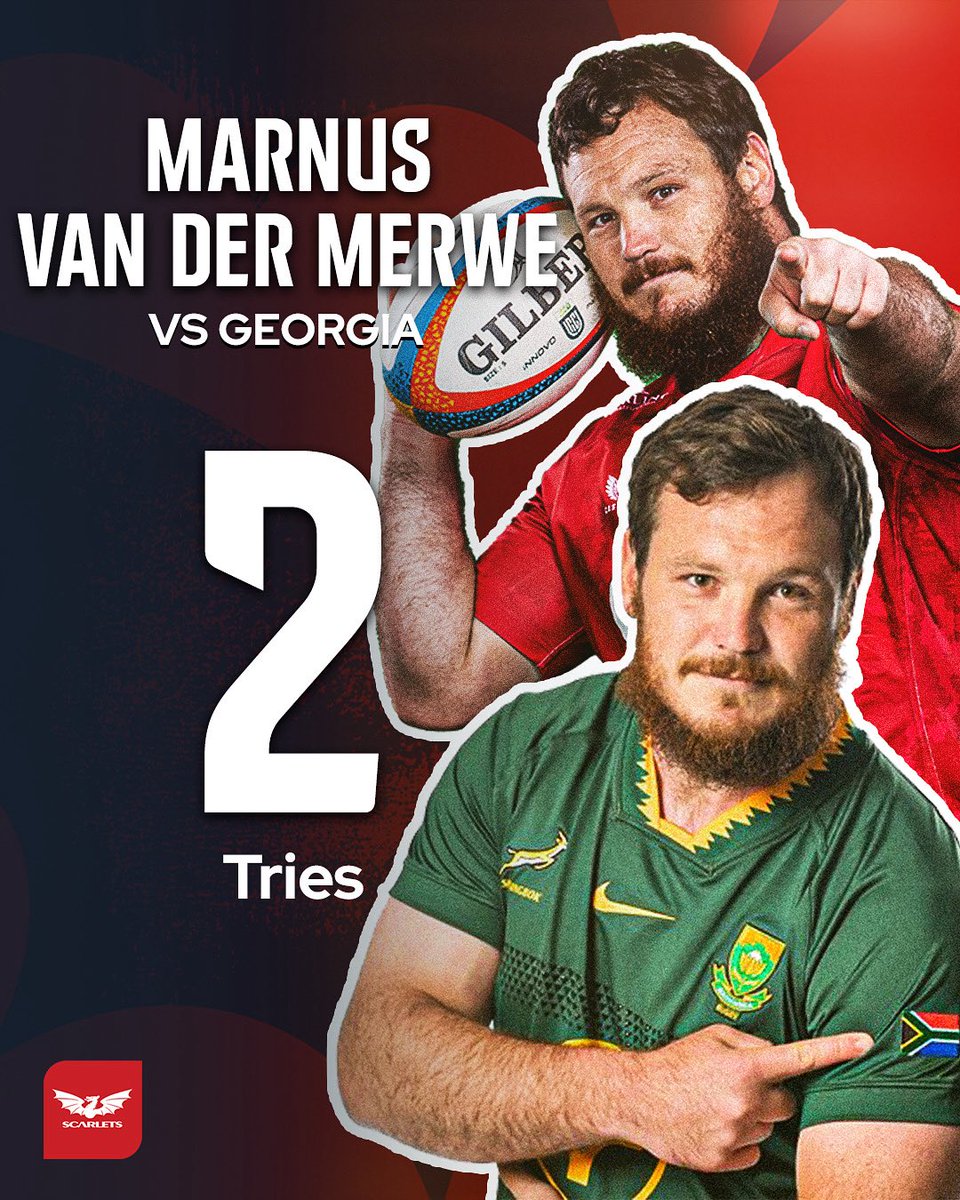 Not a bad Springboks debut for Scarlets hooker, Marnus van der Merwe 🏉🇿🇦 

#URC
