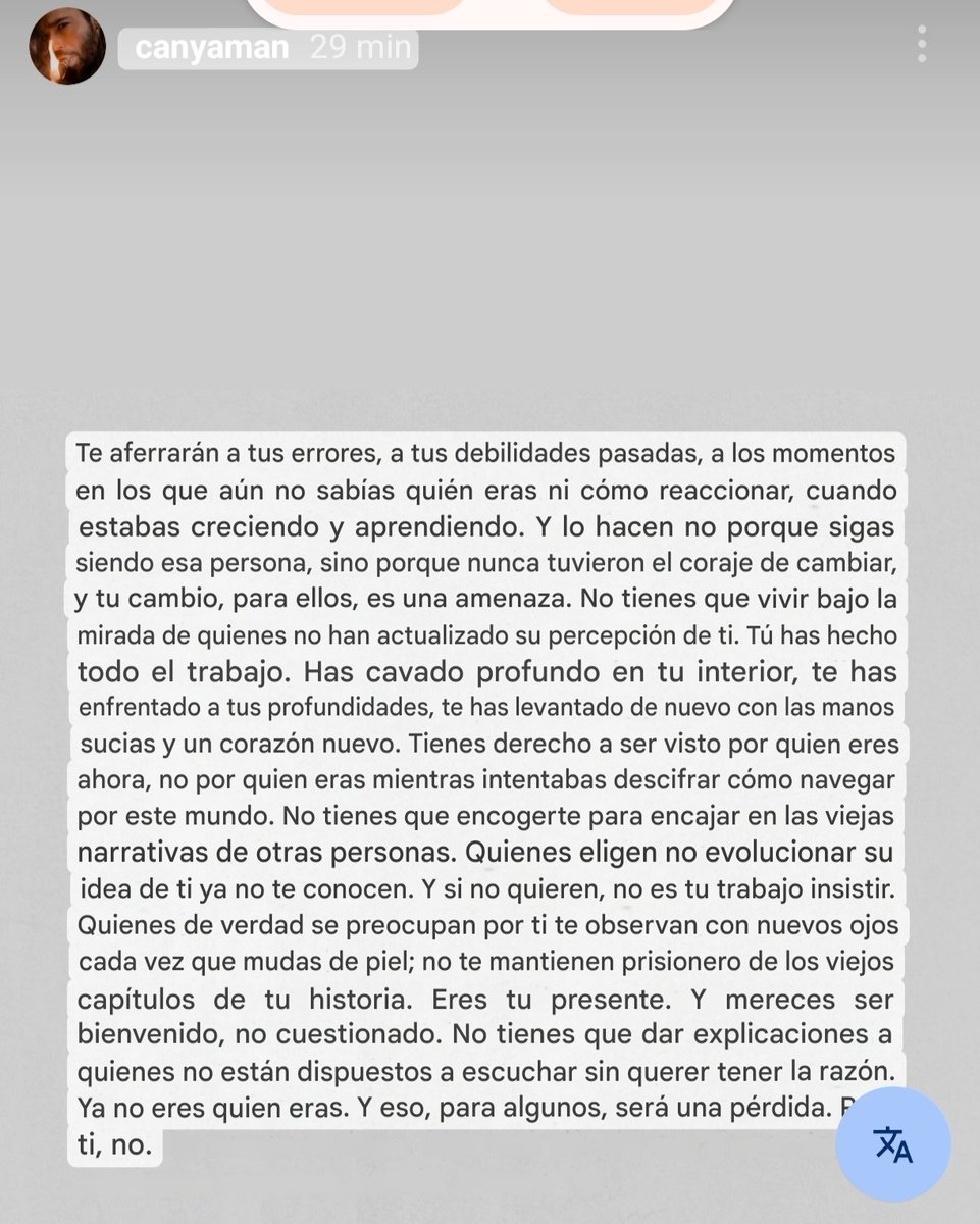Solo puedo aplaudir y compartir una a una sus palabras 👏👏

Tú vida es tuya y la vives como quieres.  Faltaría más

#CanYaman 💯