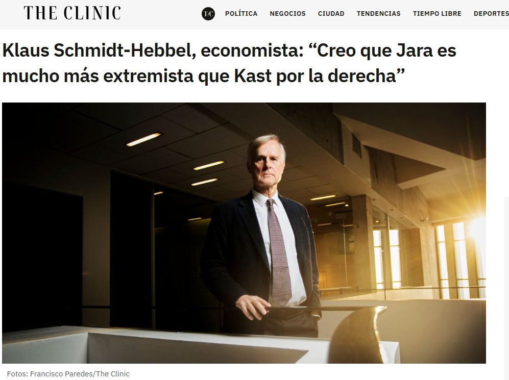 Negocios UDD (@negociosudd) on Twitter photo 🔵 El profesor investigador #CIESUDD, Klaus Schmidt-Hebbel, analizó en <a href="/thecliniccl/">The Clinic</a> la gestión del Gobierno, las decisiones del ministro de Hacienda y los programas económicos de los candidatos.
📰 Lee la entrevista completa aquí: negocios.udd.cl/noticias/2025/… 🔵 El profesor investigador #CIESUDD, Klaus Schmidt-Hebbel, analizó en <a href="/thecliniccl/">The Clinic</a> la gestión del Gobierno, las decisiones del ministro de Hacienda y los programas económicos de los candidatos.
📰 Lee la entrevista completa aquí: negocios.udd.cl/noticias/2025/…