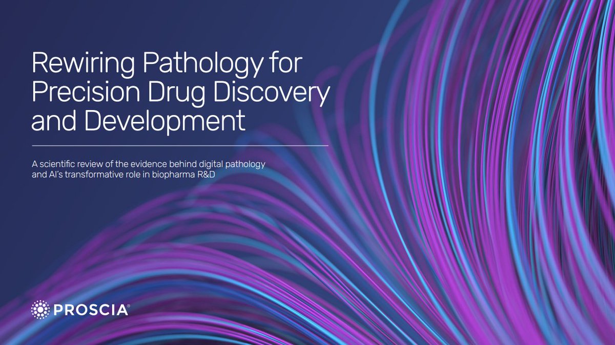 Proscia's tweet image. AI is transforming biopharma R&amp;amp;D. The only question left: how fast can you scale?

Our new scientific review breaks down how digital pathology and AI are advancing the pillars of precision medicine—biomarker discovery, spatial biology, AI-based CDx, + more.

Read the full report:…