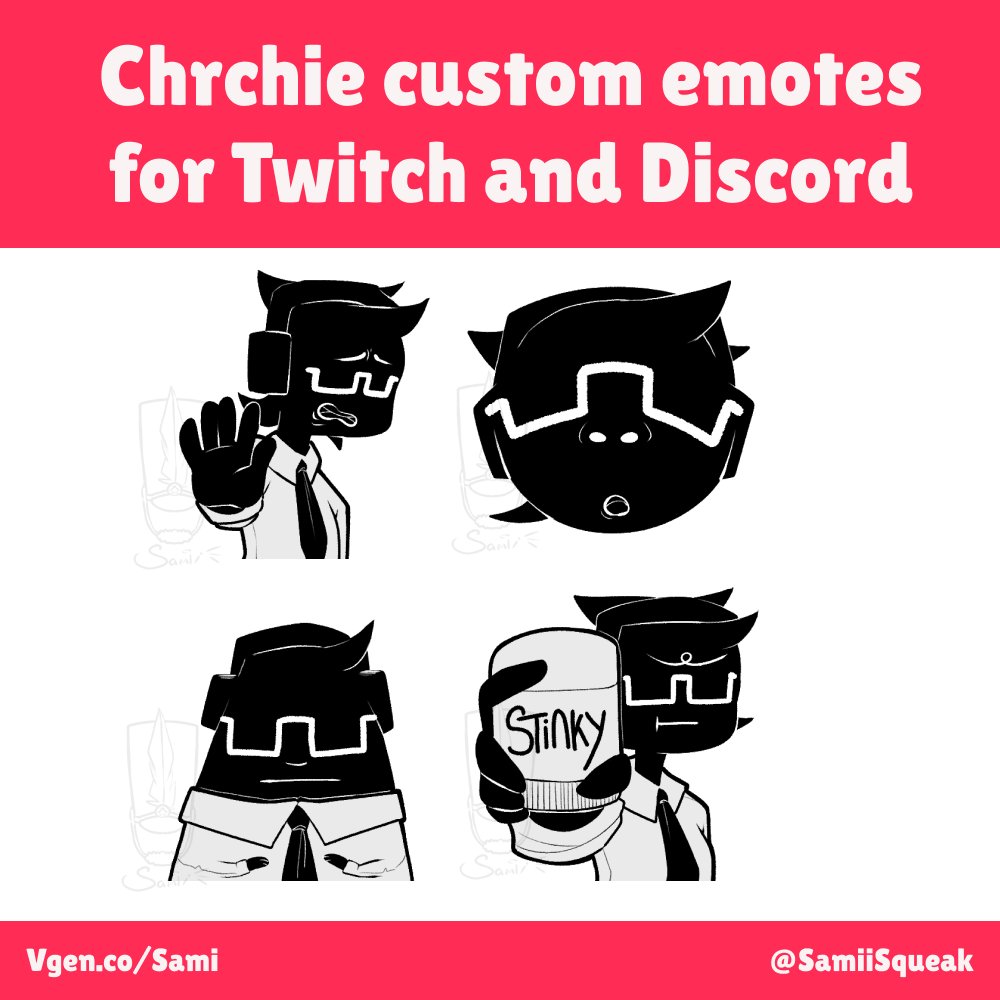 SamiiSqueak's tweet image. More emotes for @chrchievt thank you for working with me! #VGenComm #VGen
order your own: vgen.co/Sami