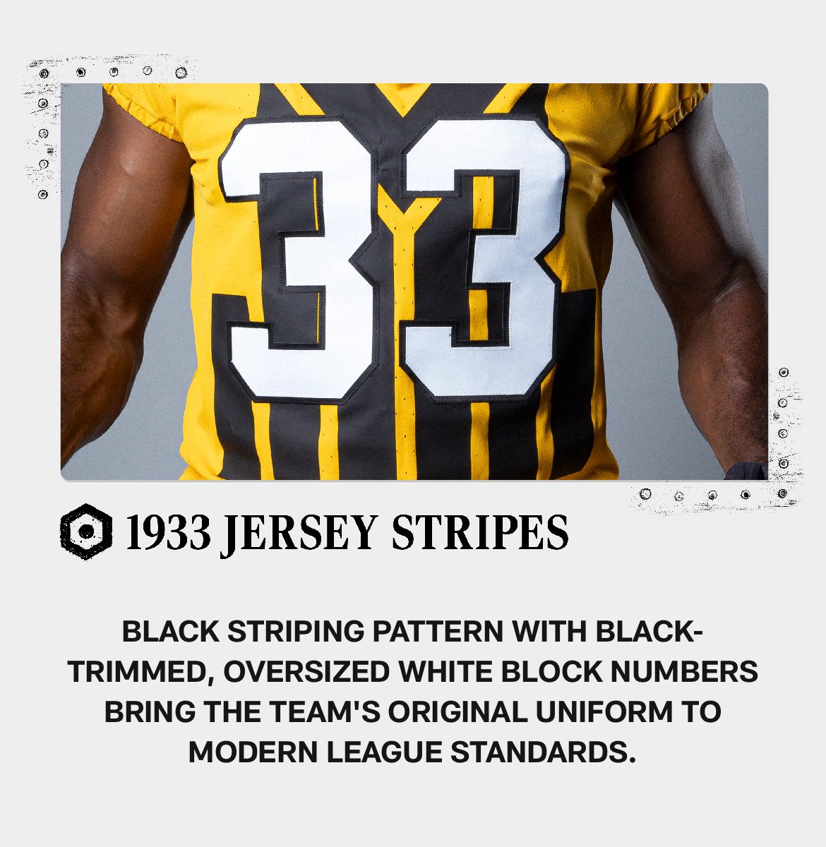 Jrsy_Hub's tweet image. BREAKING: The Steelers have unveiled their 1933 Throwback uniform. They will wear these Week 8 against the Packers