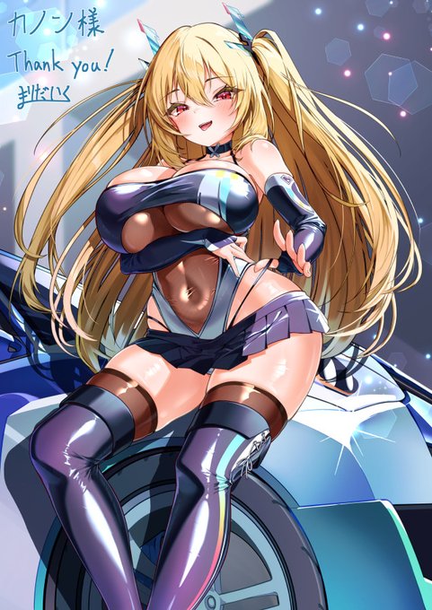 Skebで描いていただいたRQ信濃コスうちの子🏁 