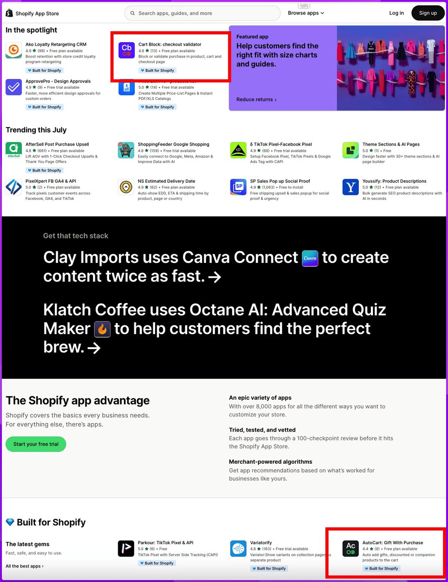 Finally the hard work is starting to pay off 🥹 (a little bit)
🎉  AutoCart &amp; CartBlock are TRENDING on the App Store! 🚀
🛒 AutoCart: Gift With Purchase
🔒 CartBlock: Checkout Validator
#ShopifyApps #Shopify #ShopifyDev