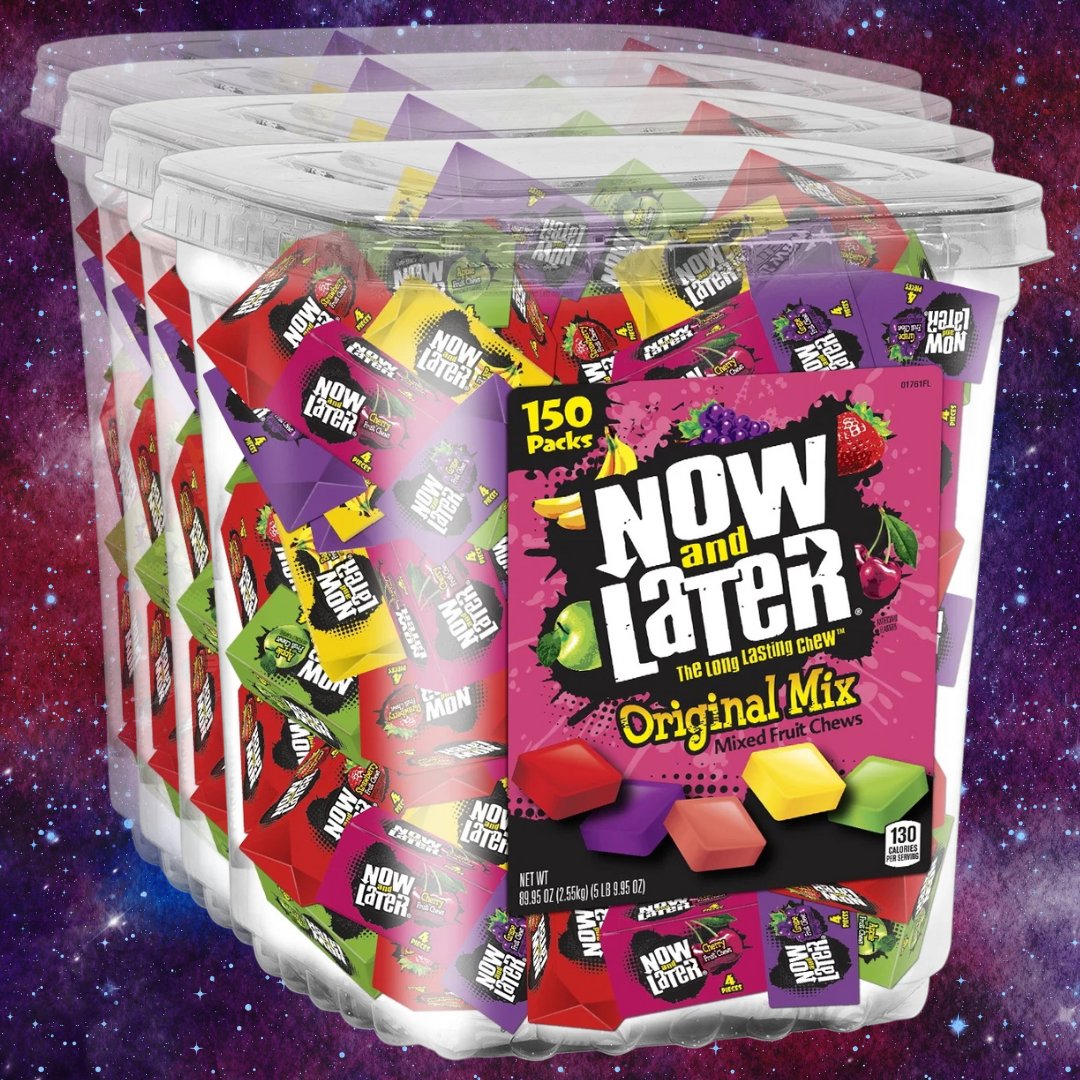 nabilwrites's tweet image. In the block universe, past, present, and future all simultaneously exist. Turns out, Now & Laters were really onto something. #physics #specialrelativity #confectionarywisdom