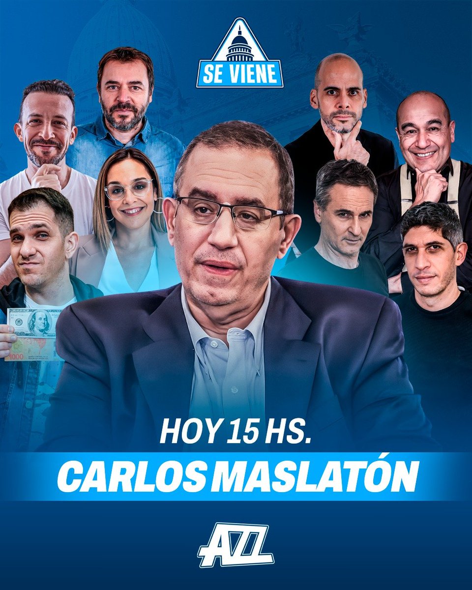 🇦🇷 ¿#SeViene o no se viene? ¿Qué pensará @carlosmaslaton?

🫡 Seguiremos atentamente los acontecimientos, desde las 15 hs, junto a <a href="/andreslerner90/">Andres Lerner</a>, <a href="/nbg__/">Noe Barral Grigera</a>, <a href="/ibanezsoy/">I b á ñ e z</a>, <a href="/eliopiporossi/">Elio Rossi</a> y gran equipo.

▶️ Te esperamos acá: yt.openinapp.co/5mst6