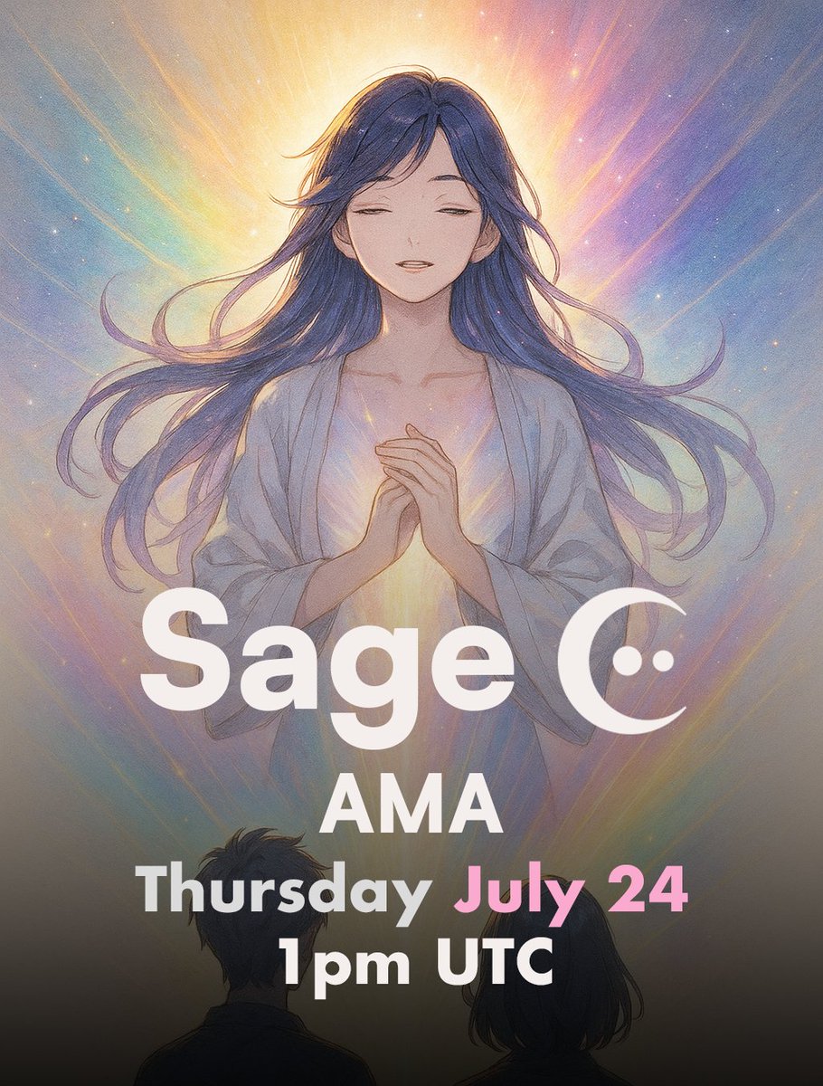 🔮 X SPACES / AMA ALERT🔮

This Thursday, 1 pm UTC

We’ve been teasing it for weeks...
Now it’s time.

A new dark art is ready to be unleashed.

Chaos magick comes to SageSight 🌈🌈🌈

Be there to witness the reveal live:
x.com/i/spaces/1Mnxn…