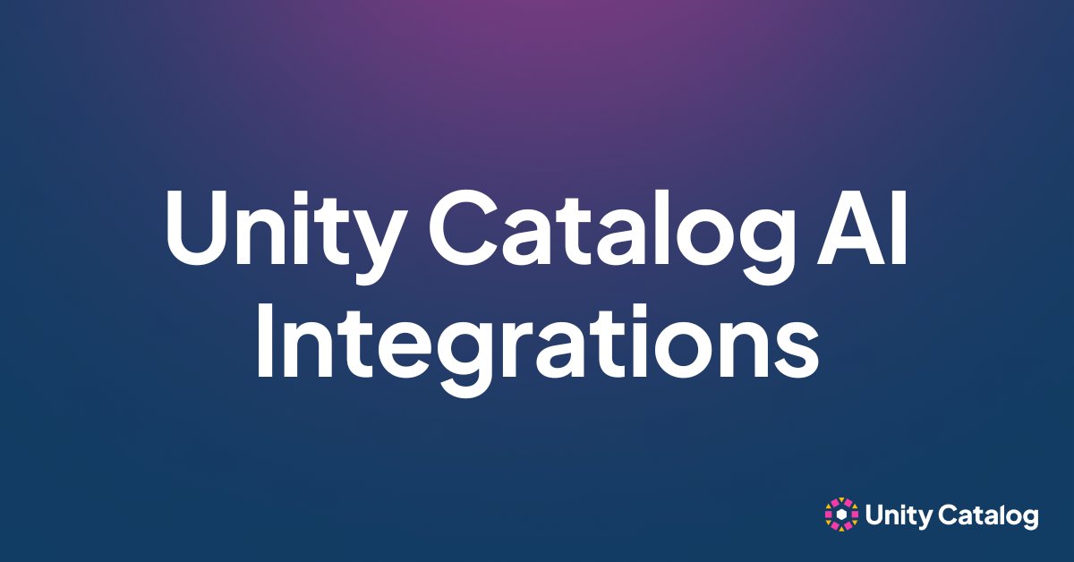 unitycatalog_io's tweet image. Unity Catalog integrates with leading tools like @LangChainAI, @llama_index, @OpenAI, @AnthropicAI, @crewAIInc, @pyautogen, and more. 🙌
These integrations make it easy to manage data, functions, and access control—so your AI tools remain secure, organized, and accessible across…