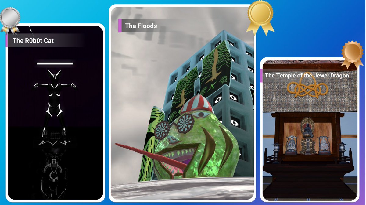 VIVERSEofficial's tweet image. 🌀 Drenched in mystery, the future, or explore the ancient temples?
🎮 Which one’s your next adventure?
🌍 Dive into these world for 🆓 on any device
→ viverse.link/TheFloods
→ viverse.link/TheRobotCat
→ viverse.link/TempleJewelDra…
#VIVERSE #FreetoPlay #Gaming #ExploreMore