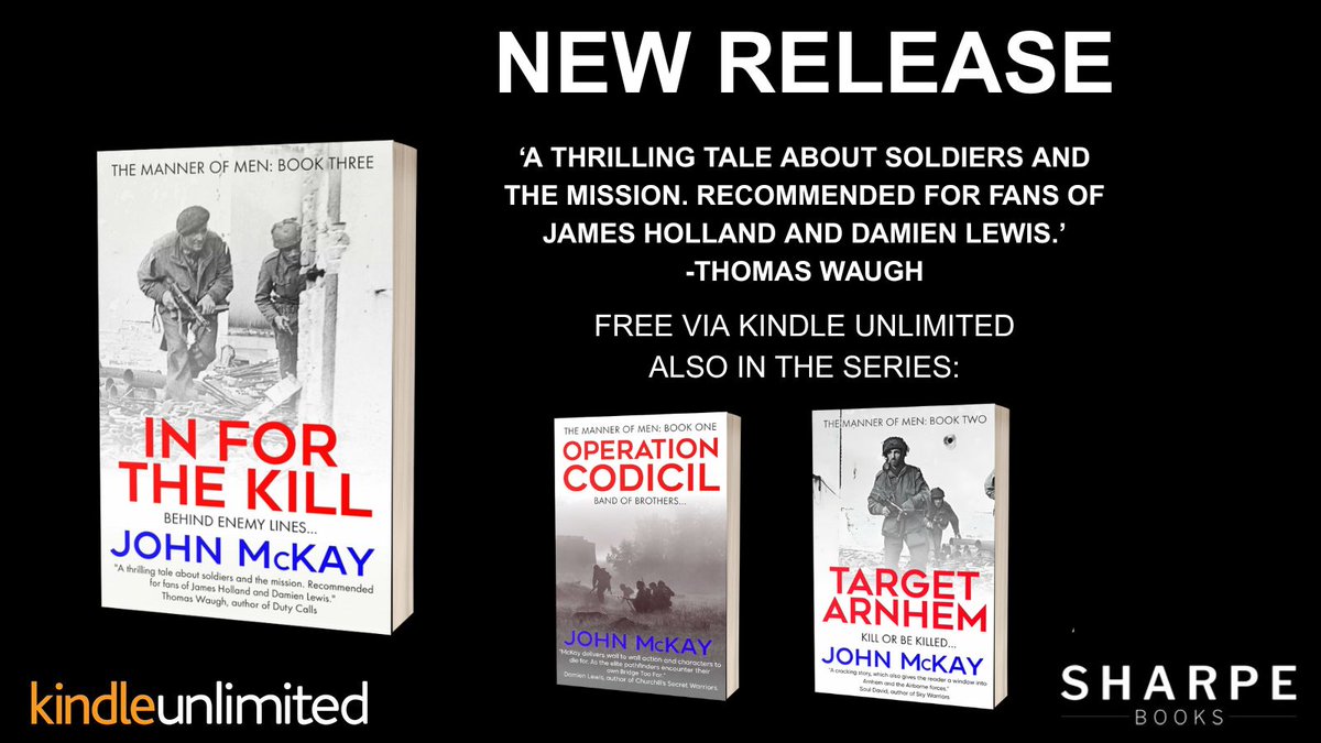 SharpeBooks's tweet image. Free via #kindleunlimited
#NEWBOOKS In For The Kill, by @JohnMcKay68
"A thrilling tale about soldiers and the mission."
amazon.co.uk/dp/B0FGJ9RN2Z
#historicalfiction #militarymonday #ww2