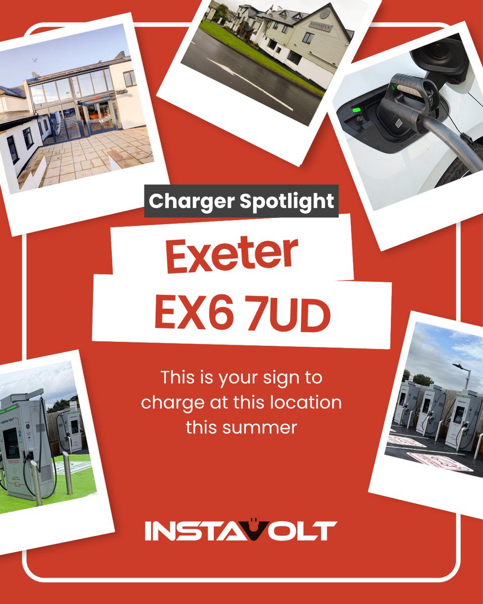 InstaVoltUK's tweet image. Heading to Devon? Charge up at The Gissons Hotel, EX6 7UD (///decent.innocence.ignites) ⚡
8 x 120kW chargers
Just off the A38
Near Dartmoor & Exeter city centre
📍 instavolt.co.uk/location/elect…
Summer rates from 50p/kWh!
T&Cs: instavolt.co.uk/instavolt-expa…
#EVcharging #Exeter #InstaVolt…