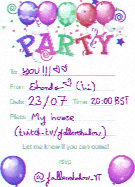 fallenshadow_YT's tweet image. YOU ARE INVITED!!! ๐ฅณ๐