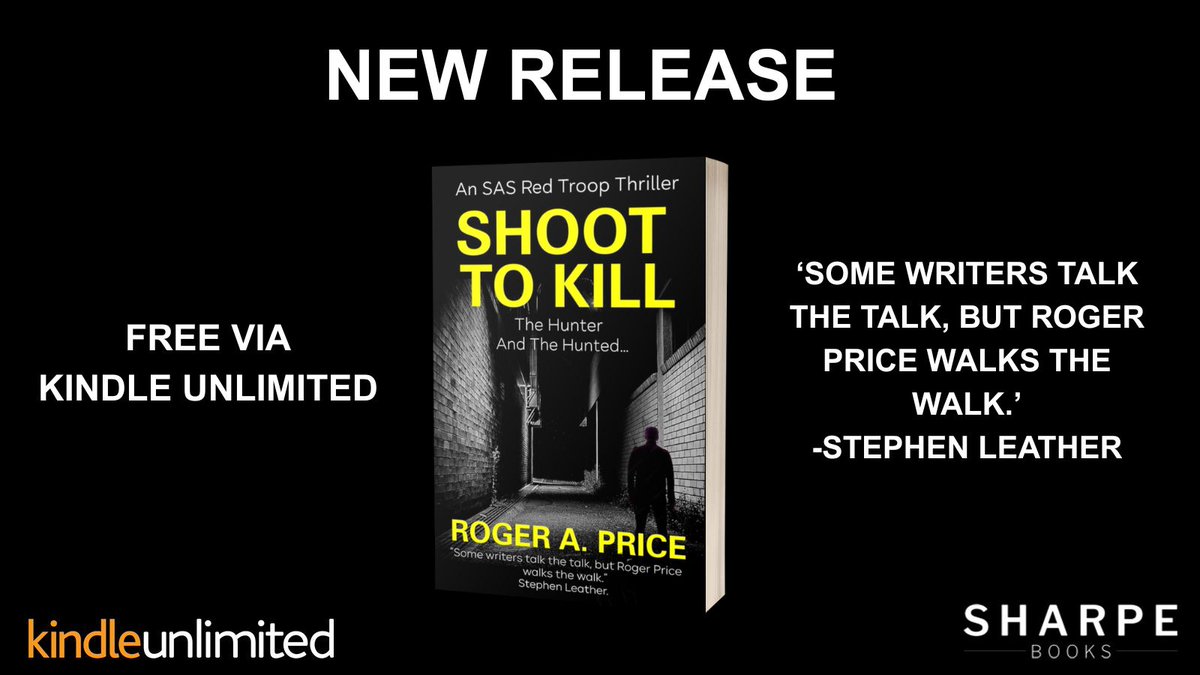 SharpeBooks's tweet image. Free via #kindleunlimited
#NEWBOOKS Shoot To Kill, by @RAPriceAuthor
An SAS Red Troop Thriller
amazon.co.uk/Shoot-Kill-Tro…
#specialforces #crimefiction #thetroubles