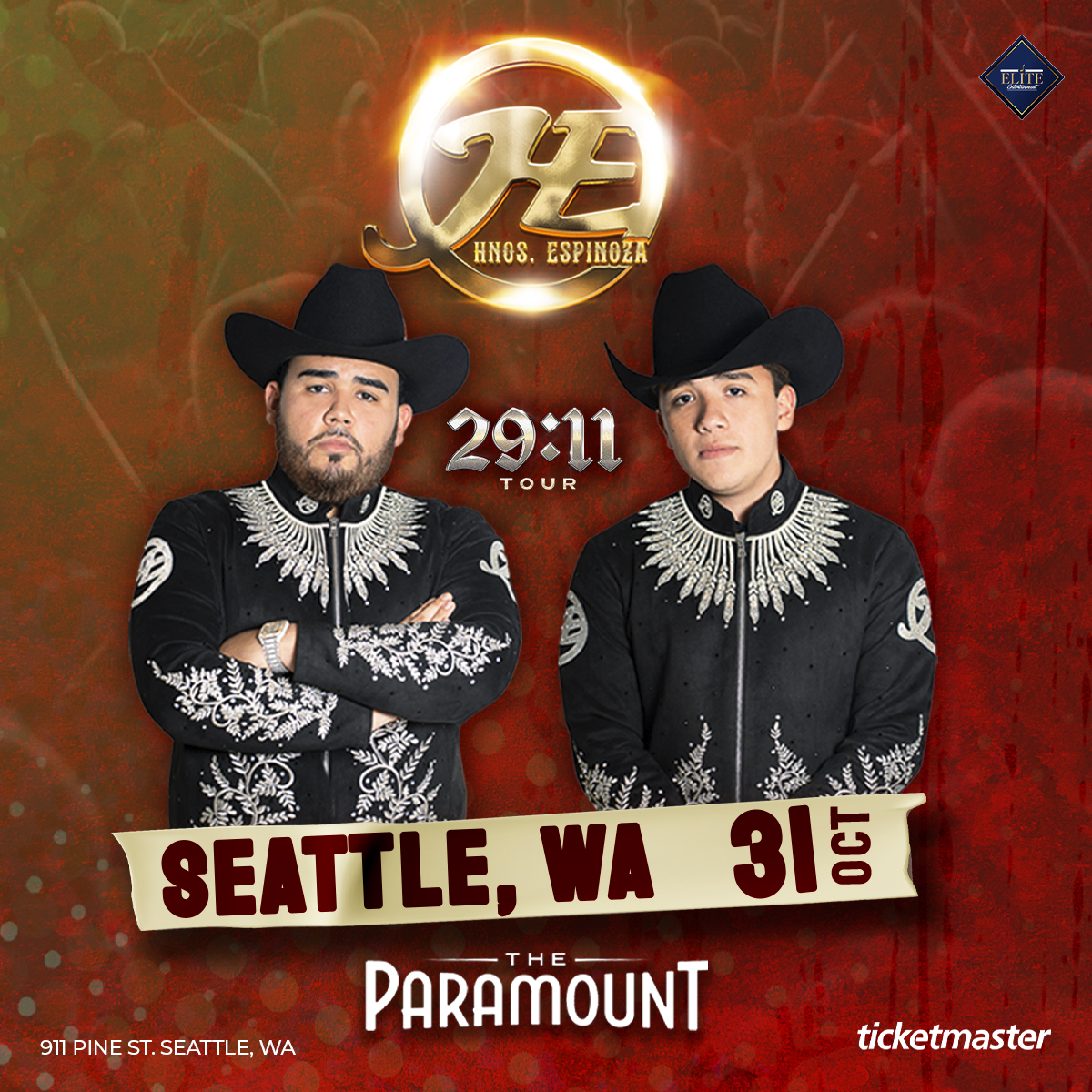 stgpresents's tweet image. JUST ANNOUNCED: Hermanos Espinoza at The Paramount on October 31st! Tickets on sale Wednesday, 7/23 at 10am at STGPresents.org.