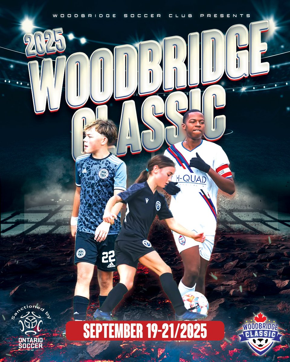 The 2025 Woodbridge Classic is open! Join us Sep 19-21 for our summer finale. Enter your team for food, fun, and SOCCER!

Register on our site or click our bio link.

#TheBridge #WoodbridgeClassic2024 #summersoccer #ThePassionContinues #WoodbridgeSoccer