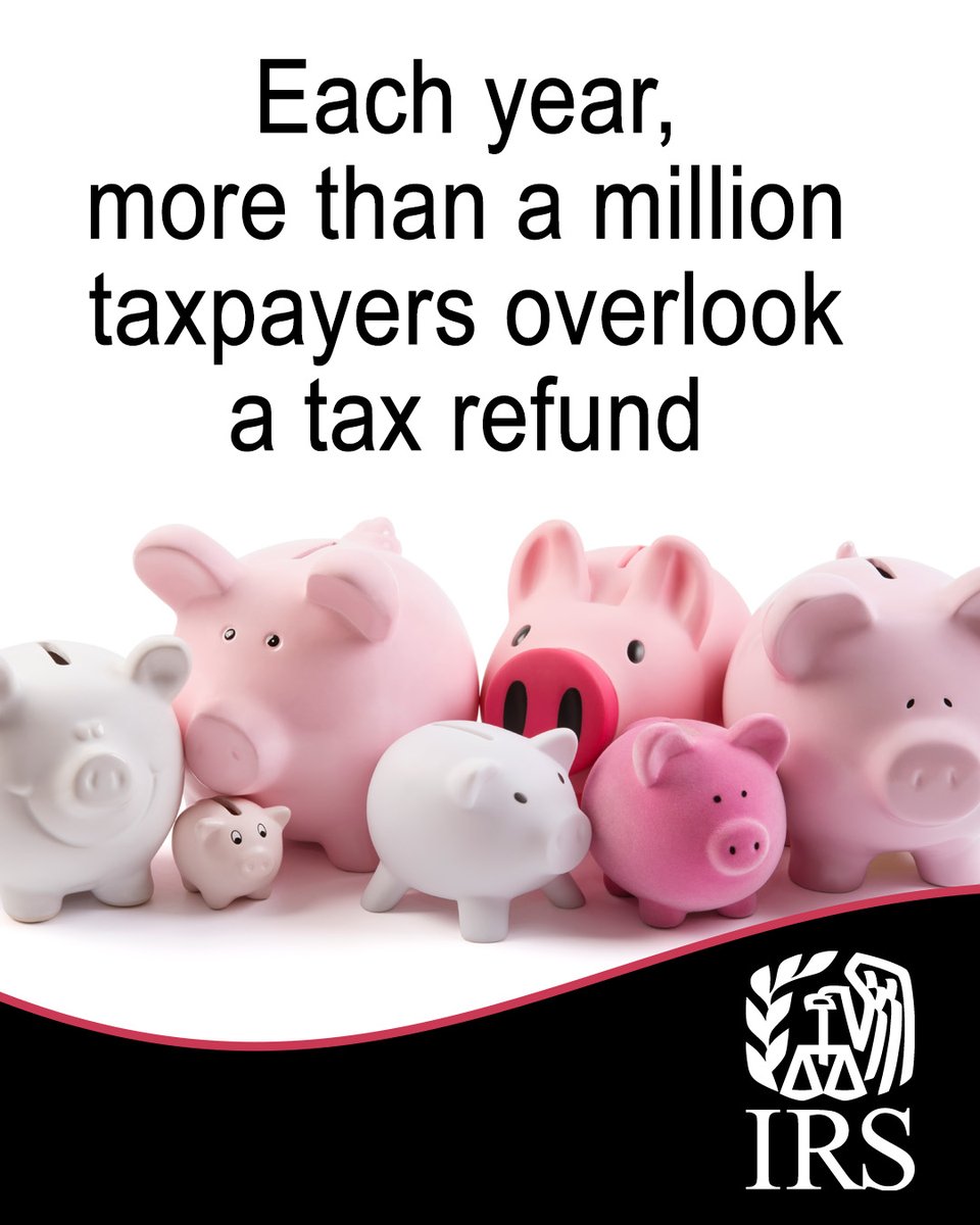 IRSnews's tweet image. People who don’t file an #IRS return because they don't earn enough to owe tax may be leaving money on the table by not claiming refundable credits. Don’t miss out; you still have free options to claim your refund: irs.gov/refunds