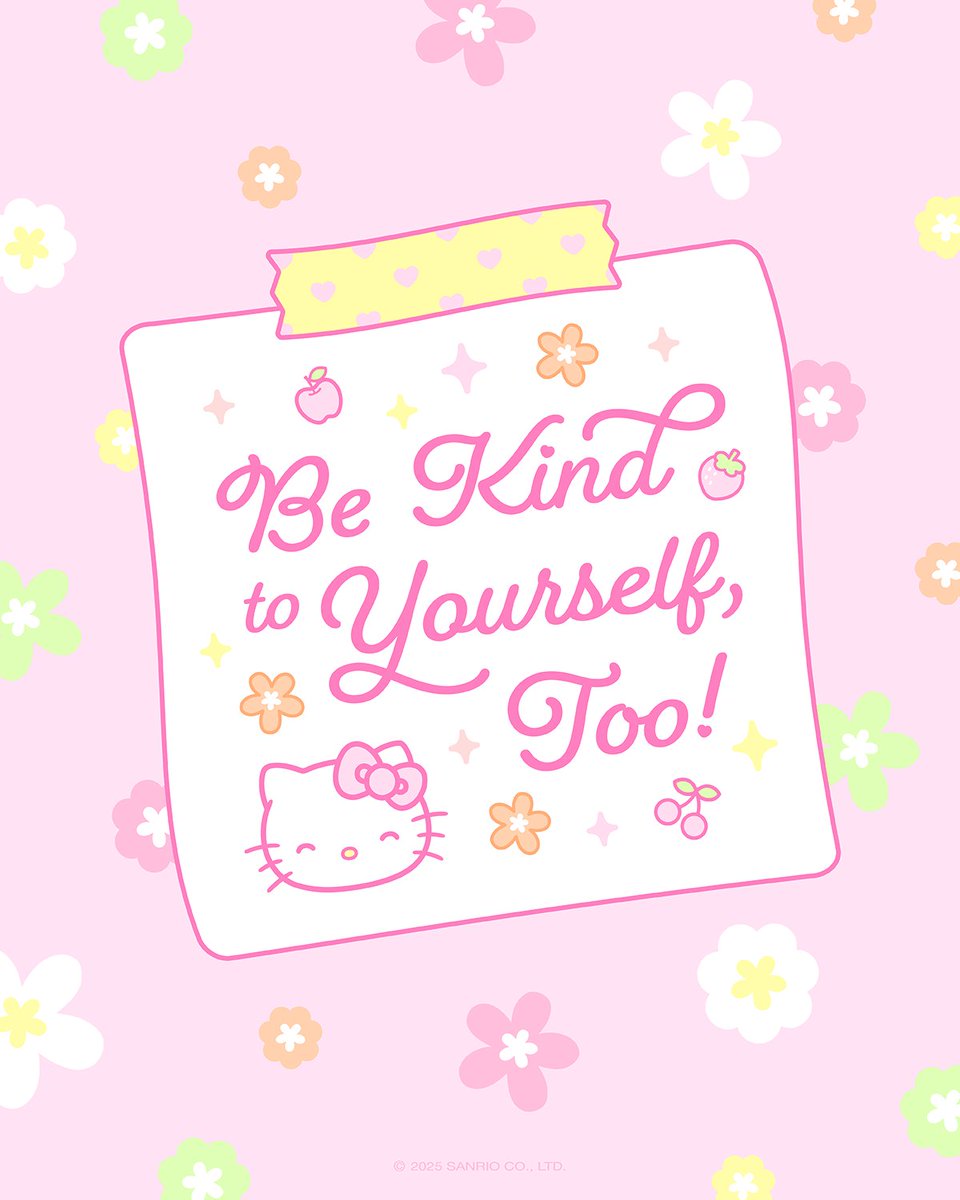 hellokitty's tweet image. Be kind to yourself, too! Tag a bestie π #MondayMotivation