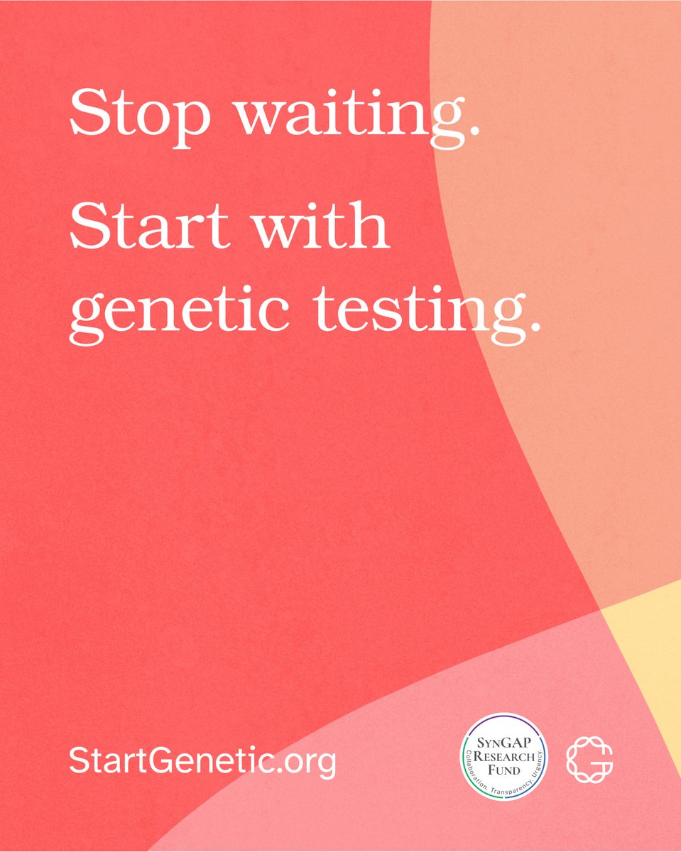 We’re proud to support the #StartGenetic campaign to raise awareness about early genetic testing! 🧬 Mark your calendar for Genetic Testing Action Day on July 25 and download the free Parent Toolkit at StartGenetic.org! 🔬 

#SYNGAP1 #CureSYNGAP1 #GeneticTesting