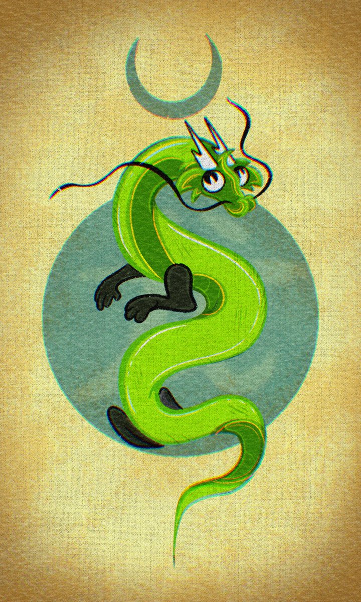 「龙隐月中，静生万福。」