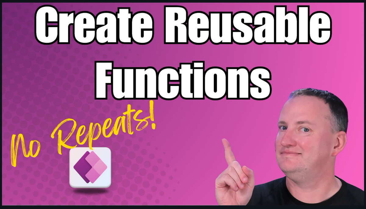 PowerApps911- Power Platform Consulting & Training (@powerapps911) on Twitter photo Tired of copying the same formulas over and over in #PowerApps?
<a href="/ShanesCows/">Shane Young Power Apps MVP</a> latest video shows you how to use User Defined Functions (UDFs) to create reusable functions with #PowerFX, saving time and your sanity!
👉 youtube.com/watch?v=Yg2DBA…
#PowerAppsTips #PowerAddicts Tired of copying the same formulas over and over in #PowerApps?
<a href="/ShanesCows/">Shane Young Power Apps MVP</a> latest video shows you how to use User Defined Functions (UDFs) to create reusable functions with #PowerFX, saving time and your sanity!
👉 youtube.com/watch?v=Yg2DBA…
#PowerAppsTips #PowerAddicts