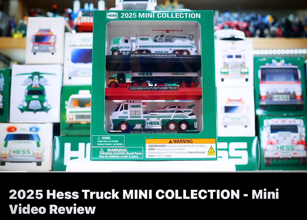 Pixarprime10 (@pixarprime10) on Twitter photo Merry Christmas in July! The 2025 <a href="/hesstoytruck/">Hess Toy Truck</a> Mini Collection is out now! Is it better than ever? Find out in my review!
youtu.be/bSZ_ZnjwAOY?si… Merry Christmas in July! The 2025 <a href="/hesstoytruck/">Hess Toy Truck</a> Mini Collection is out now! Is it better than ever? Find out in my review!
youtu.be/bSZ_ZnjwAOY?si…