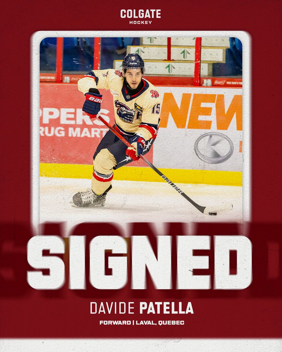 𝙒𝙚𝙡𝙘𝙤𝙢𝙚 𝙩𝙤 𝘾𝙤𝙡𝙜𝙖𝙩𝙚!

Patella joins the Raiders after playing with the Brooks Bandits in the BCHL where he tallied 60 points. Patella also won the BCHL in 2025.

#GoGate